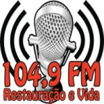 Logo da emissora Rádio Restauração e Vida 104.9 FM