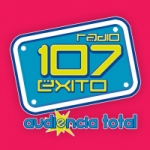 Logo da emissora Radio Exito 107 107.1 FM