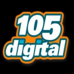 Logo da emissora Radio 105 Digital 105.3 FM