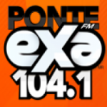 Logo da emissora Radio Exa 104.1 FM