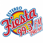 Logo da emissora Radio Estéreo Fiesta 99.3 FM