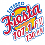 Logo da emissora Radio Estéreo Fiesta 107.1 FM