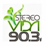 Logo da emissora Radio Estéreo Vida 90.3 FM