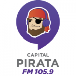 Logo da emissora Radio Capital Pirata 105.9 FM