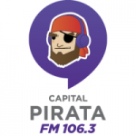 Logo da emissora Radio Capital Pirata 106.3 FM