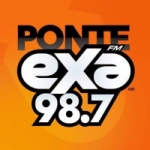 Logo da emissora Radio Exa 98.7 FM