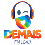 Logo da emissora Rádio Demais 104.7 FM