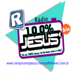 Logo da emissora Rádio 100% Jesus