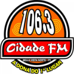 Logo da emissora Rádio Cidade 106.3 FM