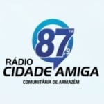 Logo da emissora Rádio Cidade Amiga 87.9 FM