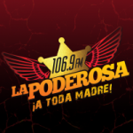 Logo da emissora Radio La Poderosa 106.9 FM