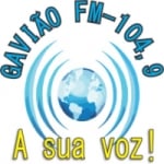 Logo da emissora Rádio Gavião 104.9 FM