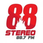 Logo da emissora Radio 88 Stereo 88.7 FM