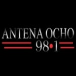 Logo da emissora Radio Antena Ocho 98.1 FM