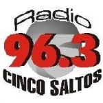 Logo da emissora Radio Cinco Saltos 96.3 FM