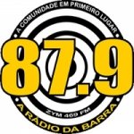 Logo da emissora Rádio Barra 87.9 FM