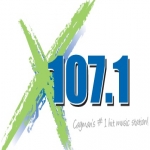 Logo da emissora Radio X 107.1 FM