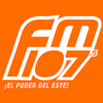 Logo da emissora Radio 107.5 FM