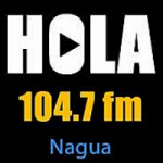 Logo da emissora Radio Hola 104.7 FM