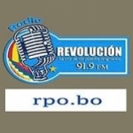 Logo da emissora Radio Revolución 91.9 FM