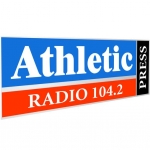 Logo da emissora Athletic Radio 104.2 FM