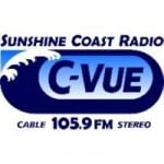 Logo da emissora Radio CVUE 105.9 FM