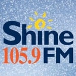 Logo da emissora Radio CJRY Shine 105.9 FM