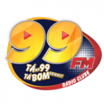 Logo da emissora Rádio Clube 99.5 FM