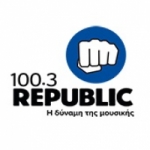 Logo da emissora Radio Republic 100.3 FM