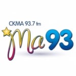 Logo da emissora Radio CKMA 93.7 FM