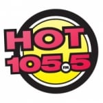 Logo da emissora Radio CKQK Hot 105.5 FM