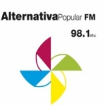 Logo da emissora Rádio Alternativa Popular 98.1 FM