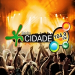 Logo da emissora Rádio Cidade 104.9 FM