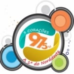 Logo da emissora Rádio 3 Corações 97.5 FM