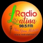 Logo da emissora Radio Latina 98.5 FM