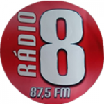 Logo da emissora Rádio 8 FM 87.5