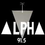 Logo da emissora Radio Alpha 91.5 FM