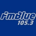 Logo da emissora Radio Blue 105.3 FM