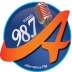 Logo da emissora Rádio Alternativa 98.7 FM