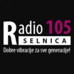 Logo da emissora Radio 105 Selnica 104 FM