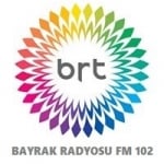 Logo da emissora Bayrak Radyosu 102 FM