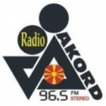 Logo da emissora Akord 96.5 FM