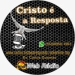 Logo da emissora Rádio Cristo é a Resposta