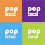 Logo da emissora Radio Pop 93.3 FM