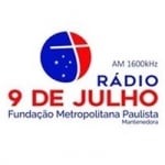 Logo da emissora Rádio 9 de Julho 1600 AM