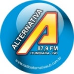 Logo da emissora RÃ¡dio Alternativa 87.9 FM