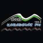 Logo da emissora Radio Bursa Karadeniz 104.3 FM