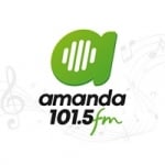 Logo da emissora Rádio Amanda 101.5 FM