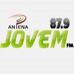 Logo da emissora Rádio Antena Jovem 87.9 FM