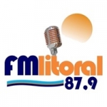 Logo da emissora Rádio Litoral 87.9 FM